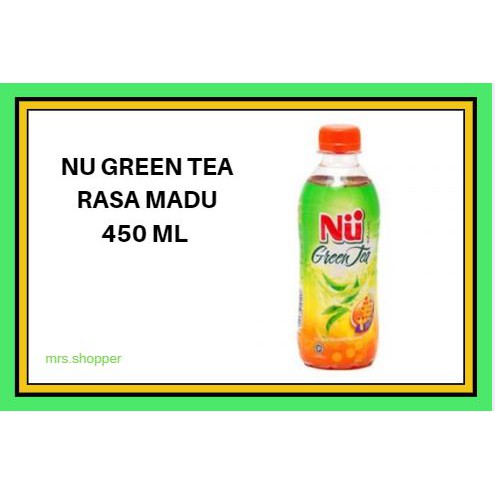 

NU GREEN TEA HONEY(MADU) 450ML ( 1 DUS = 24 BOTOL )