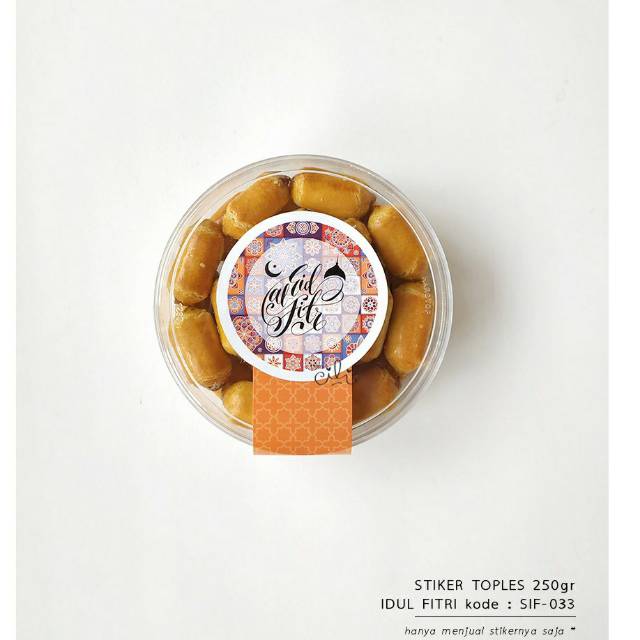 

(SIF033) stiker lebaran lucu untuk toples 250gr/350 (uk 7x14cm) [isi 25 stiker]