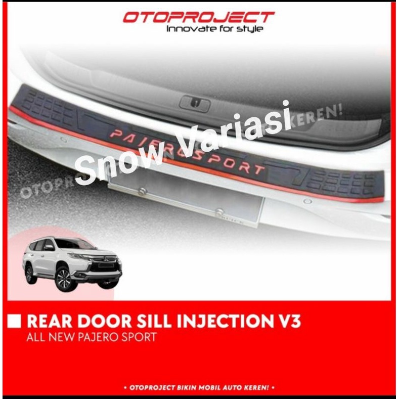 Sillplate / Sill Plate pintu Bagasi belakang All New Pajero Sport 2021
