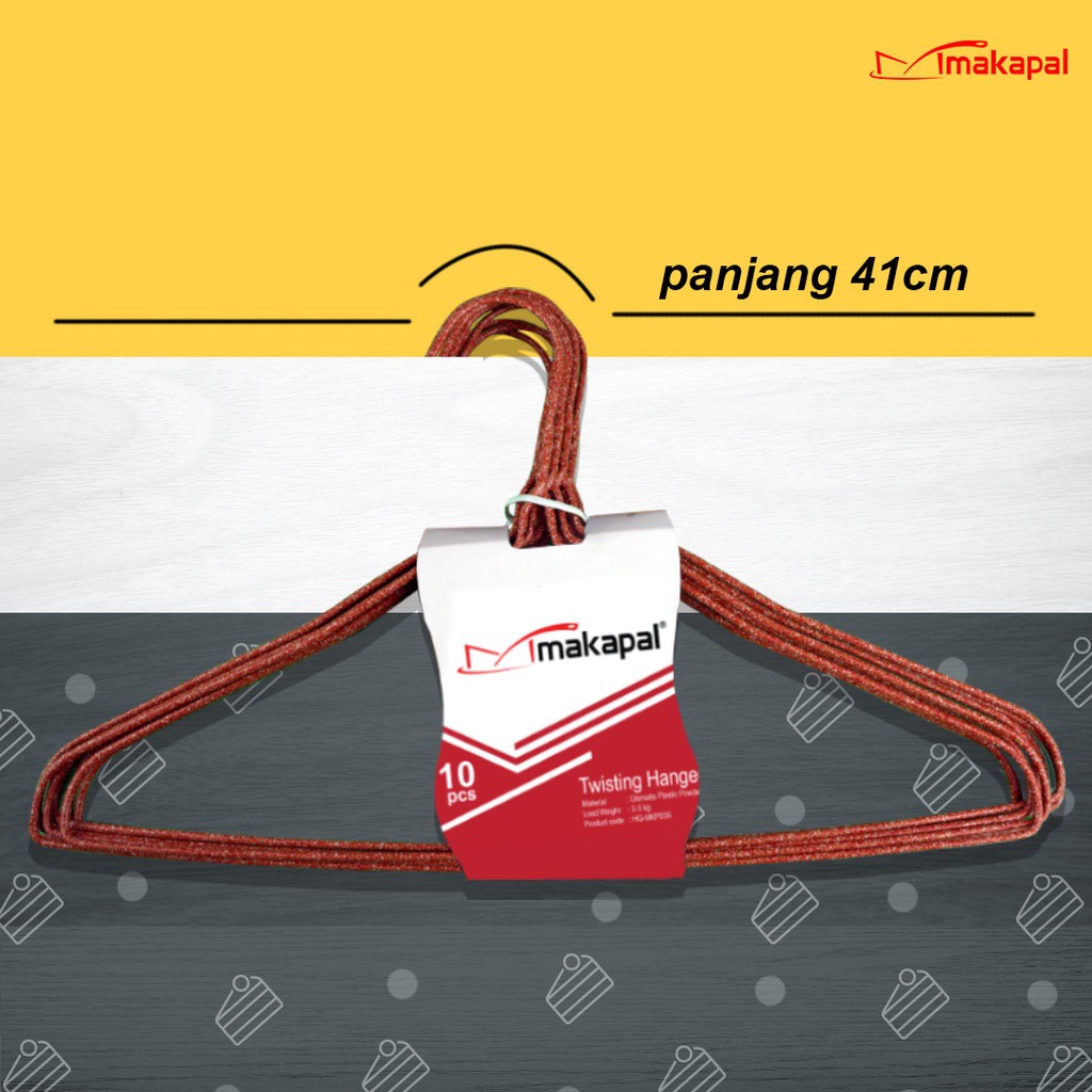 Gantungan Baju Kawat Warna Makapal