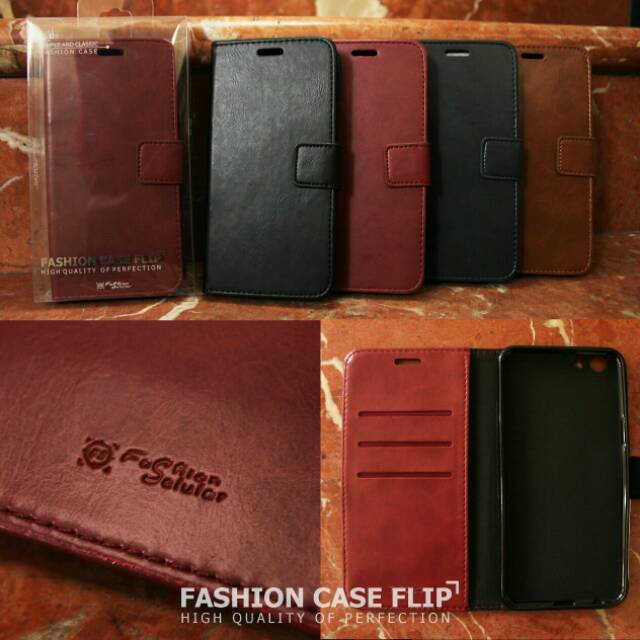 Terbaru !!  Redmi S2 Leather case casing kulit flip wallet cover