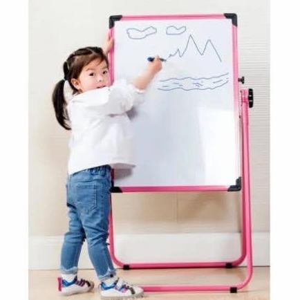 

[COD] Kids Drawing Board Whiteboard & Blackboard 2 in 1 Papan Tulis 2 sisi NEW Kode 1397