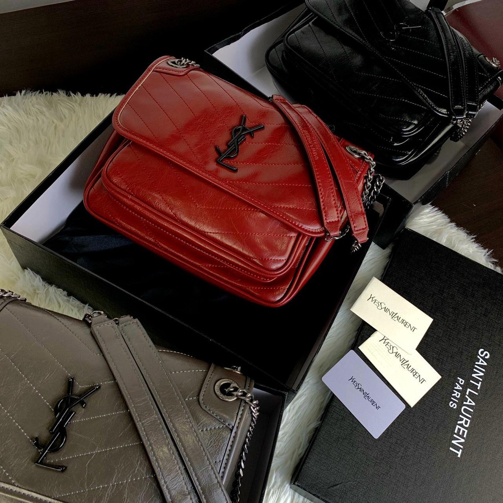 RAELPICT New Arrival YSL Niki Medium 68658 VR TAS BATAM MURAH TAS IMPORT BRANDED FASHION TERMURAH