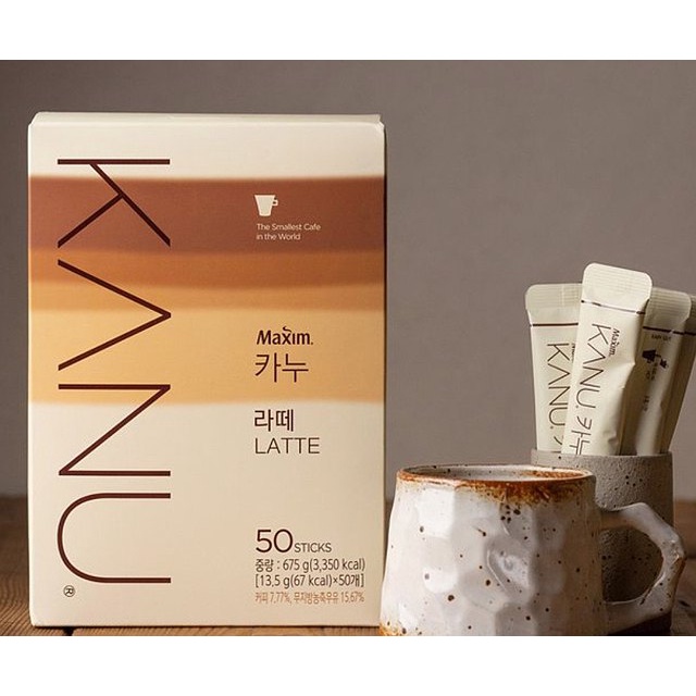 MAXIM KANU KOREA Coffee Double Shoot/Latte [1box 50stick]