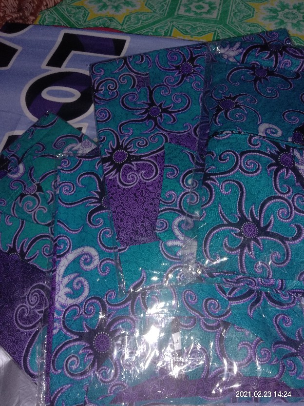 Batik Couple Keluarga Sania Ruffle Ori Ndoro Jowi Dnt Motif Cumi