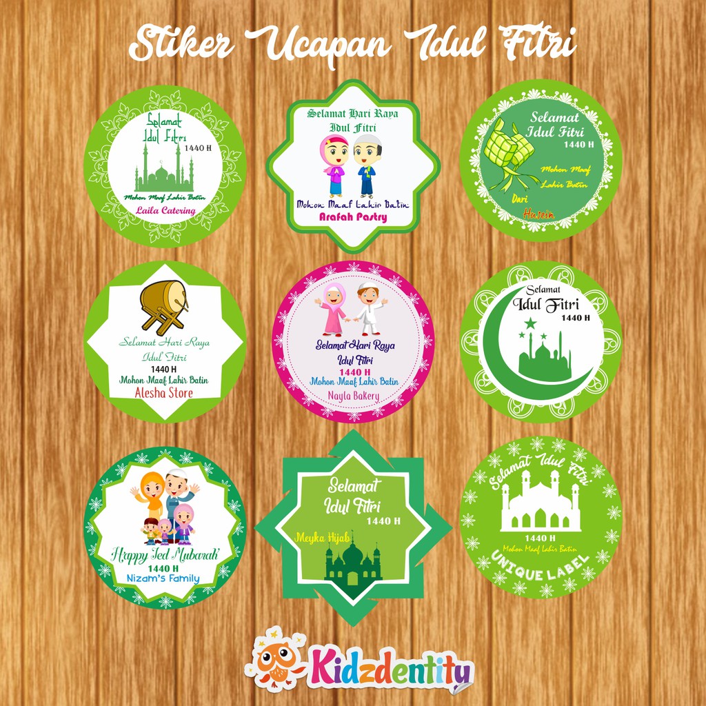 Stiker Label Ucapan Idul Fitri Shopee Indonesia