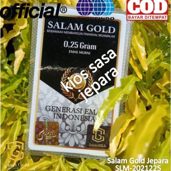 [ORIGINAL] - SALAM GOLD 0,25 gr Logam Mulia EMAS 24K