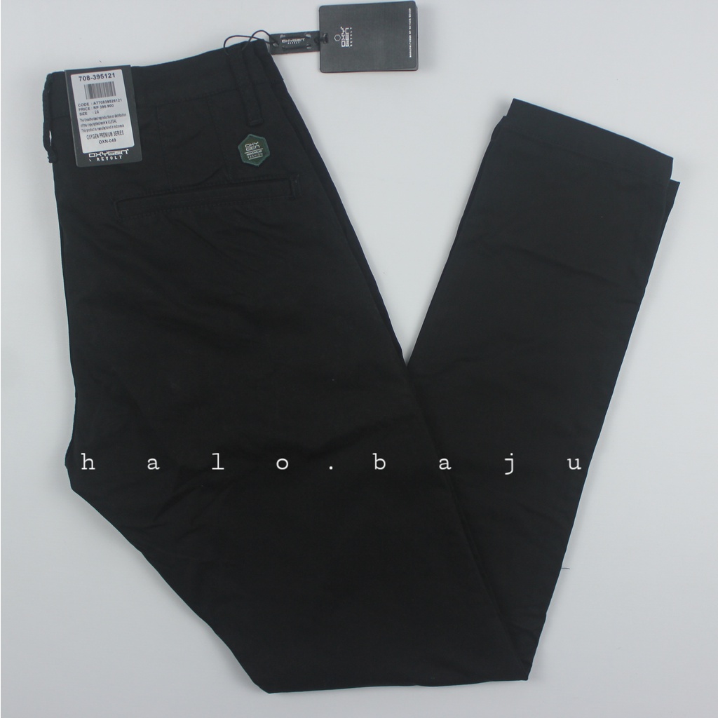 OXYGEN DENIM ORIGINAL (708-395121) Celana Chinos - Katun Pria Slim Fit Stretch (Karet)