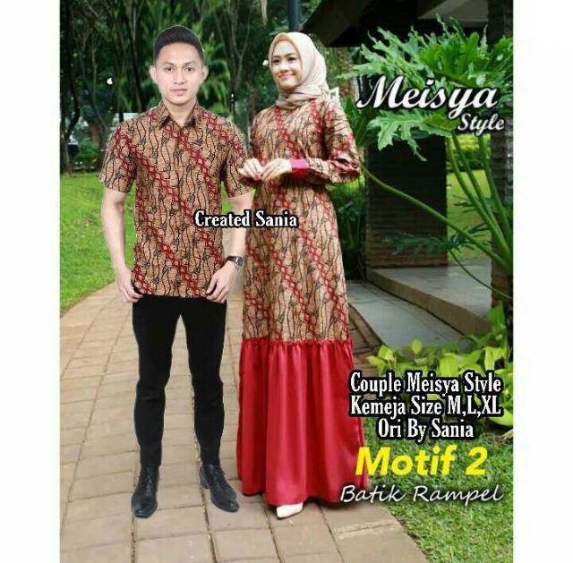 Couple family batik MEISYA STILE READY STOK SERAGAM