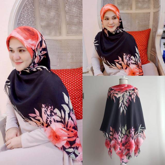 Hijab Turki Feyza inci daun