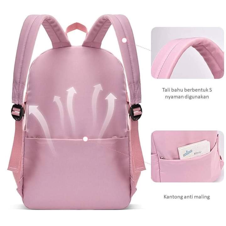 Tas Sekolah - Ransel Sekolah - Backpack - Tas Ransel Sekolah Korea - Tas Sekolah Import - Tas Ransel