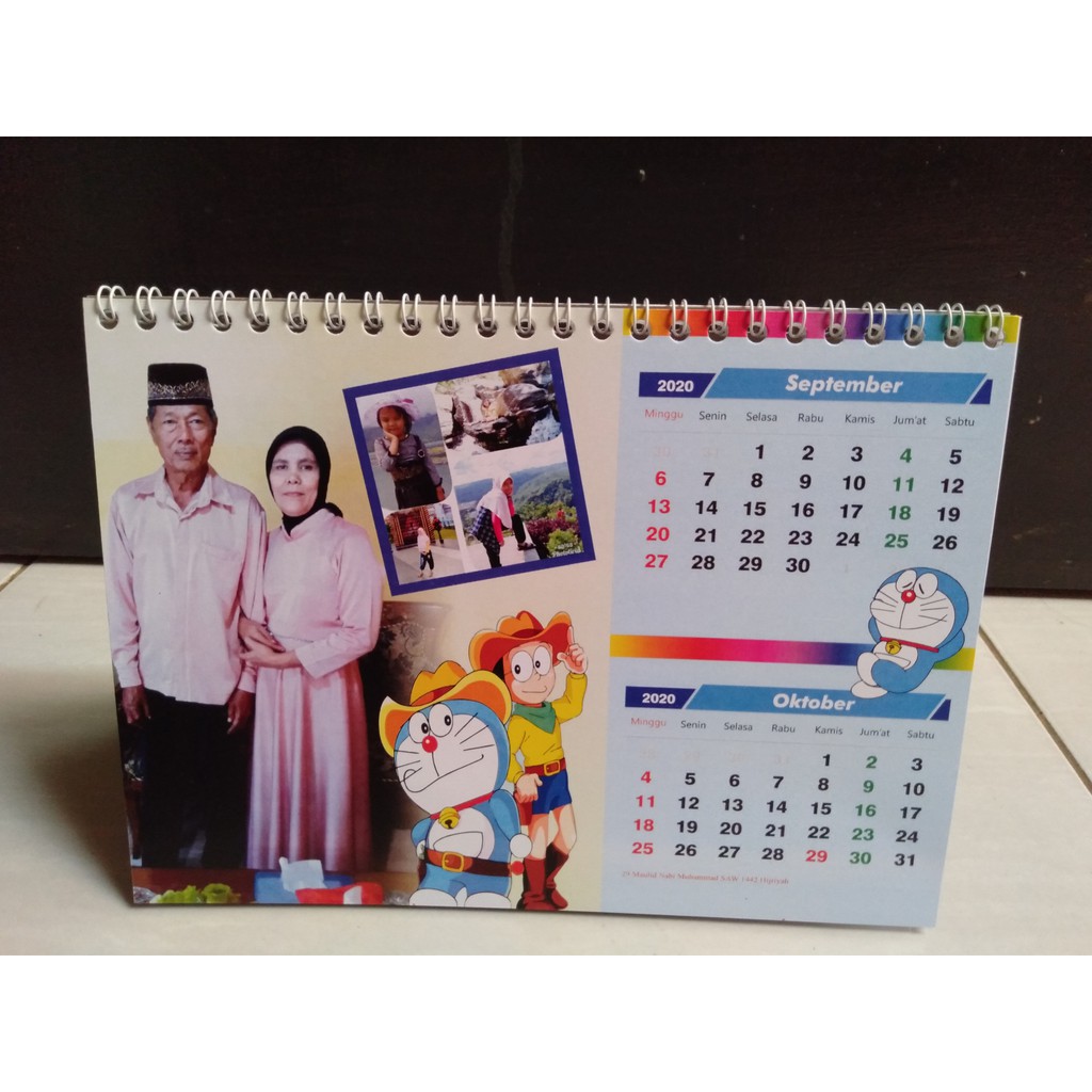 Kalender meja 6 lembar Landscape