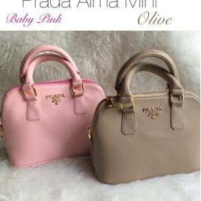 Tas Murah Tas Prada Alma Mini Import Murah Warna Merah Best Seller