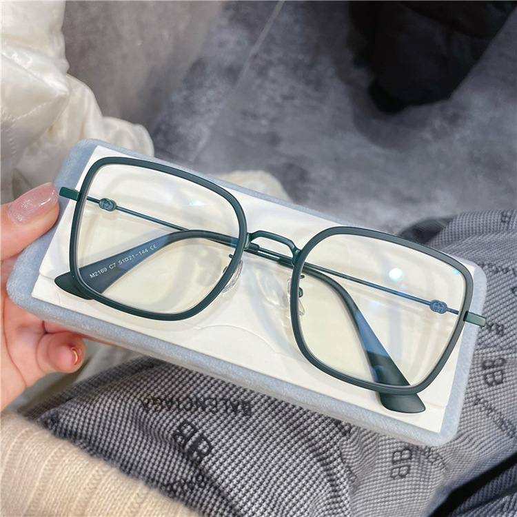 （YUZHU）COD Kacamata Anti Radiasi Wanita Korea Gaya Kaca Mata Oversize Square Anti Biru Light Eyeglasses