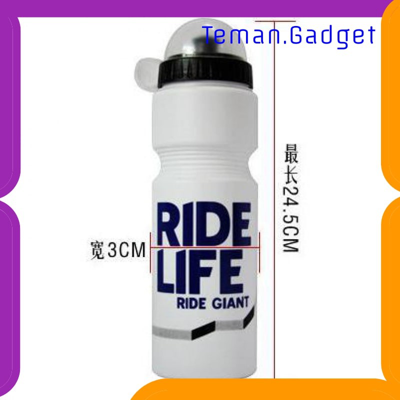 TG-IB405 TAFFSPORT BOTOL MINUM OLAHRAGA SEPEDA RIDE LIFE LOGO 750ML - 30A11