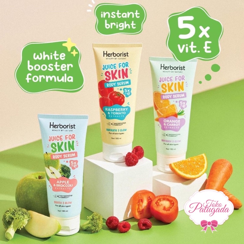 [BISA COD] Herborist Juice For Skin Body Serum 180gr