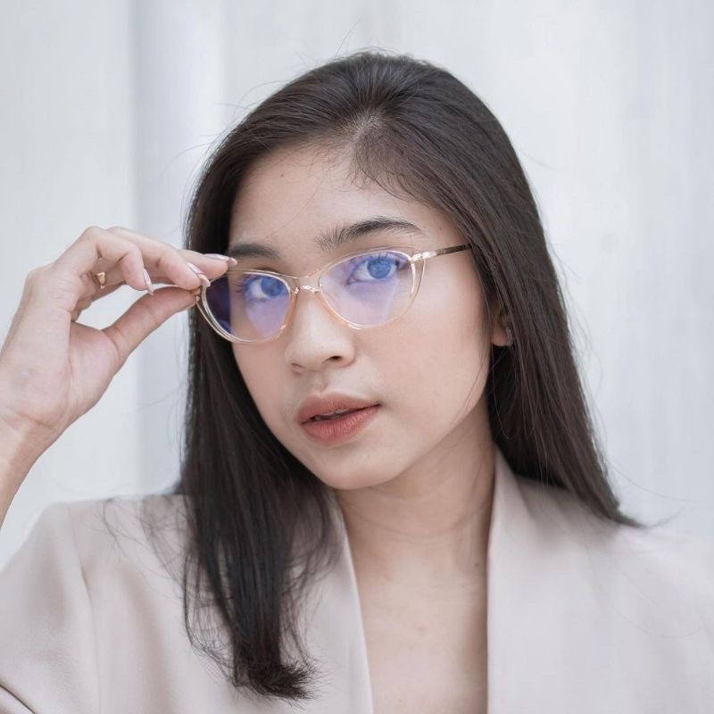 FRAME KACAMATA CAT EYE (YOLLY)|PHOTOCROMIC ANTIRADIASI BISA REQUEST MINUS/CYL DLL