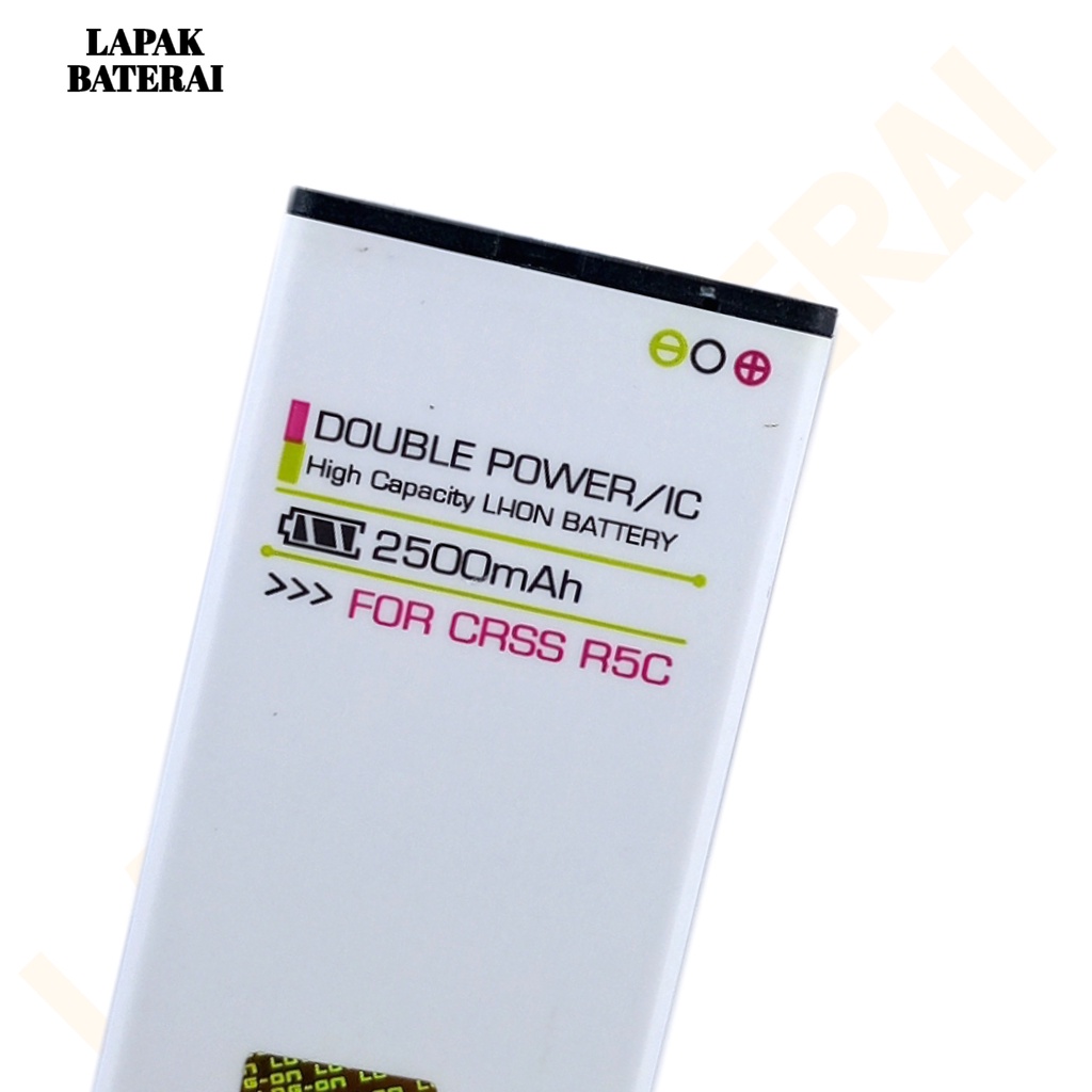 LOG - ON EverCOSS R5C Baterai Double IC Protection Battery Batre