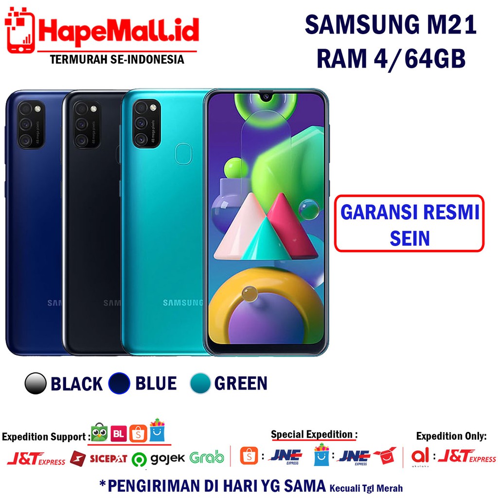 Samsung Galaxy M21 Ram 4 64gb Garansi Resmi Sein Termurah Shopee Indonesia