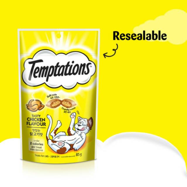 TEMPTATIONS CAT SNACK CREAMY DAIRY 85gr