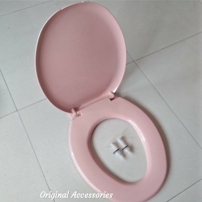 Tutup closet duduk model toto, ina, volk dll universal pink