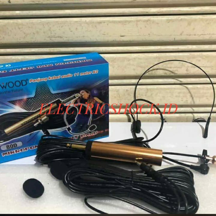 MIC KABEL KENWOOD 80D / 80 D BUAT PENGAJIAN SHOLAT IMAM