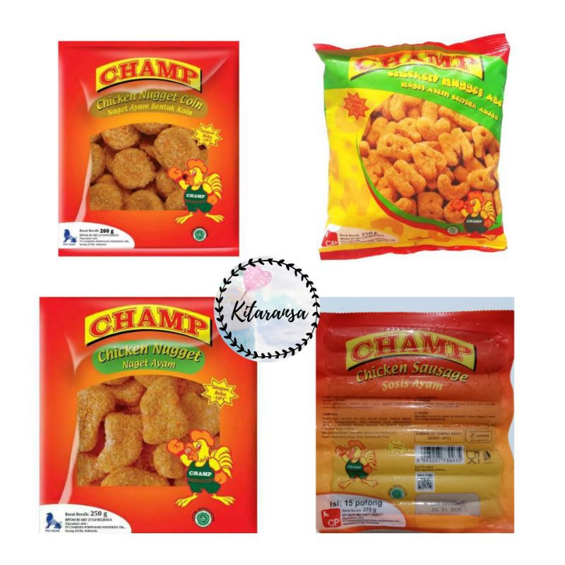 Nugget Champ 1kg/Nugget 250gr/Sosis Champ 375gr/Nugget Ayam/Sosis Champ