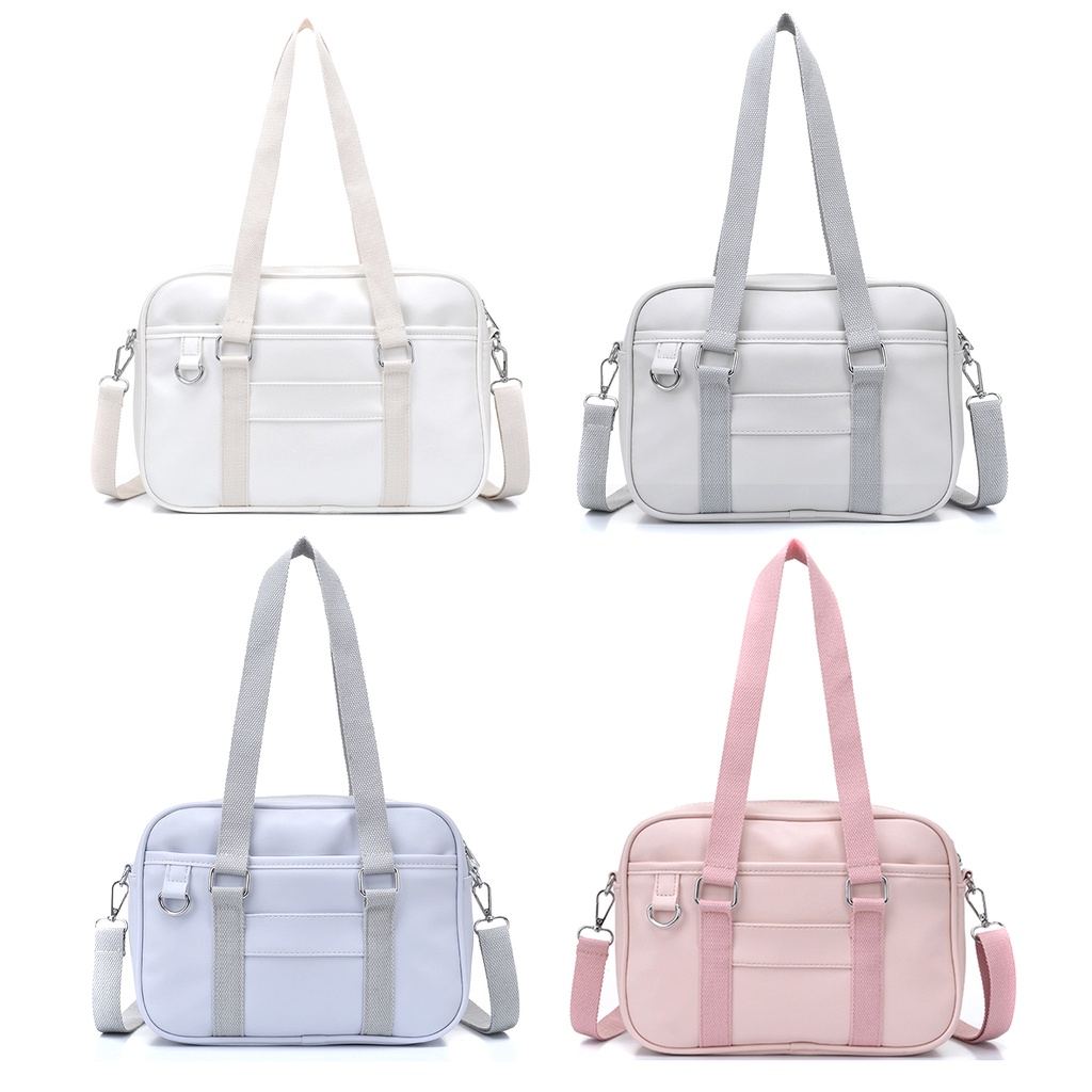 TB-89 tas sekolah jepang warna pastel JK uniform seifuku bag selempang bahu kulit messenger