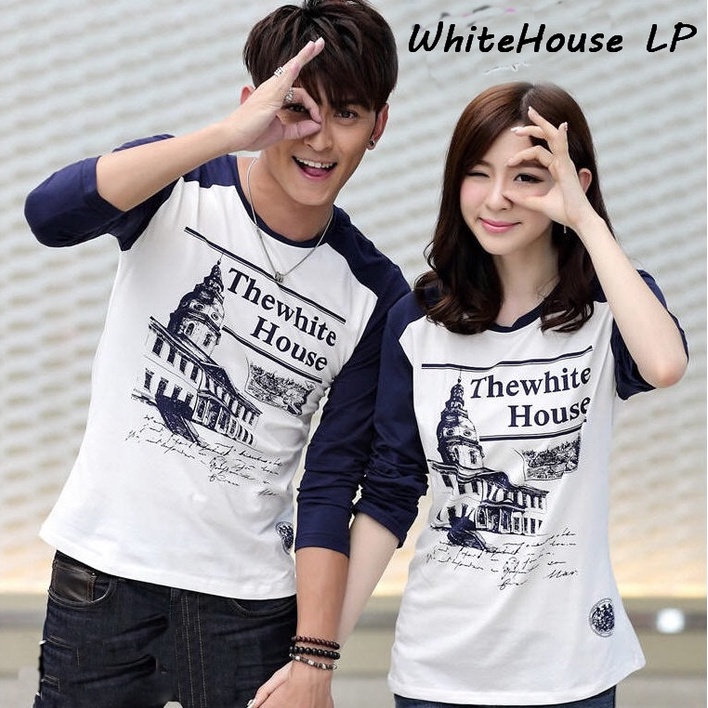 atasan kapel bagus Kaos kapelan sweater HITS murah lengan panjang couple kembar pasangan WHITEHOUSE