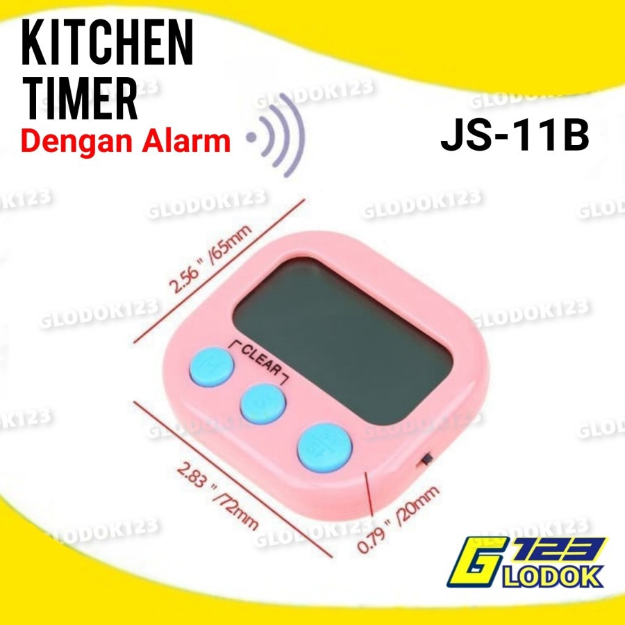 Timer Masak Digital Alarm Dapur Masak Clock Stopwatch Kitchen