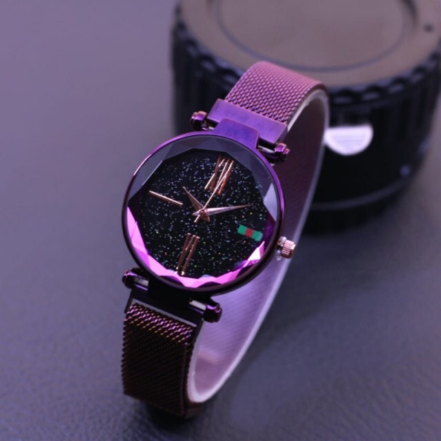 ✅[COD] JAM TANGAN WANITA ANALOG RANTAI MAGNET DIAMON IMPORT MURAH GROSIR W04