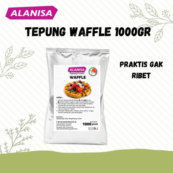 

✨COD✨ TEPUNG INSTAN WAFFLE 1KG SUPER ENAK - ORIGINAL