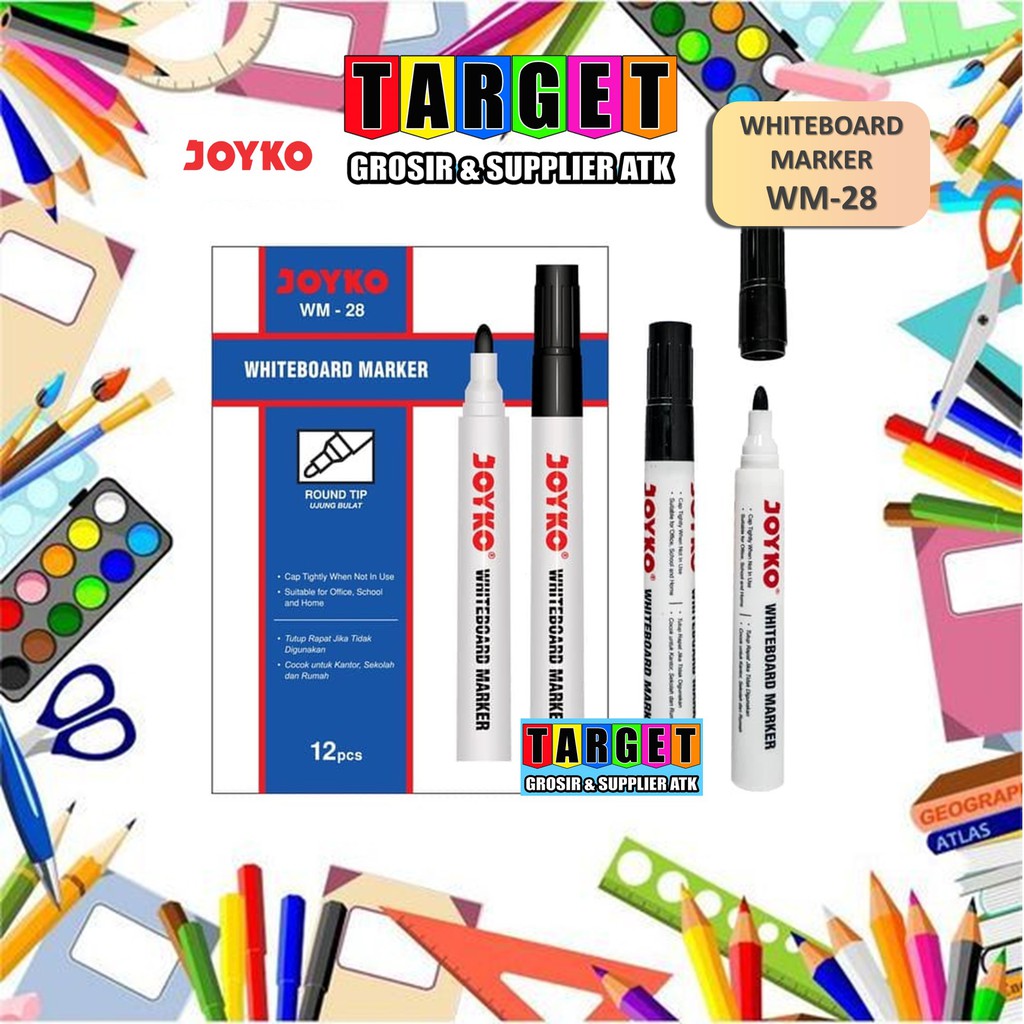 

SPIDOL WHITEBOARD / PERMANENT MARKER PAPAN PUTIH SETARA SNOWMAN