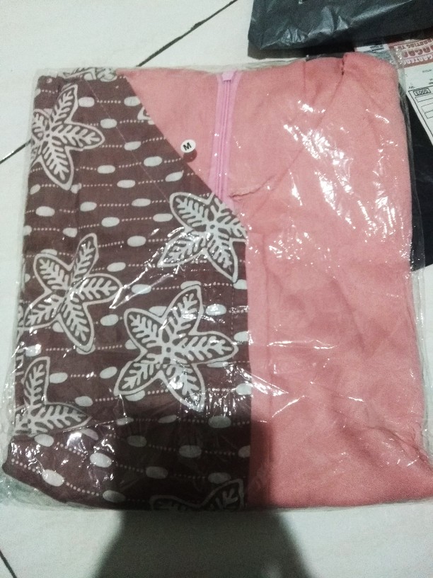 Tey-17 Batik Wanita Asj Sa Hrb026 Kenongo Kemeja Tosca Pendek