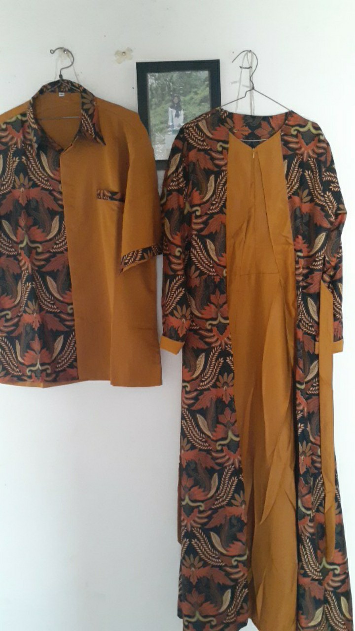 Gamis Batik Couple - Dipta Couple Original Realpict