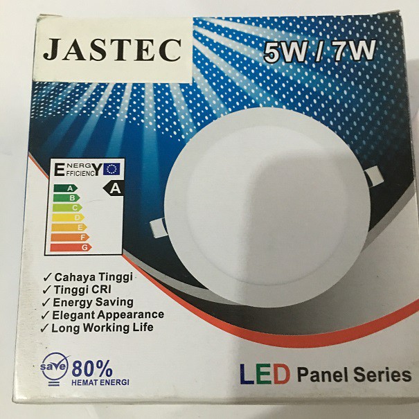 Panel LED Downlight 3inch Langsung Nyala Tanpa Bohlam 5W 7W Jastec