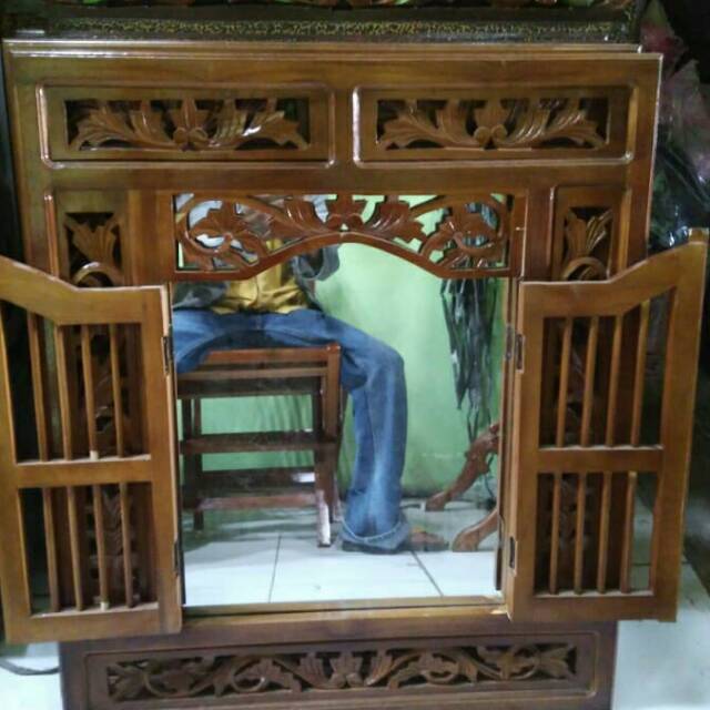 Jual Krepyak Frame Cermin Jendela Diding Dari Kayu Jatu Shopee Indonesia