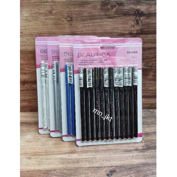 

[KODE J552] Eyeliner pensil beautica [ 1 lusin ]