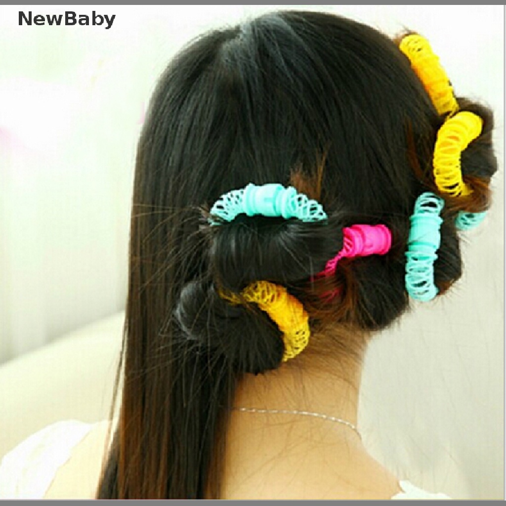 New 8pcsset Alat Keriting Rambut DIY Bentuk Spiral Untuk Bayi Perempuan