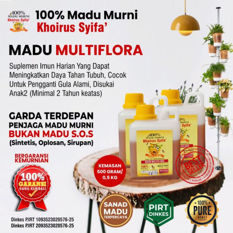 

MADU MURNI 100% KHOIRUSSYIFA' JENIS MULTIFLORA