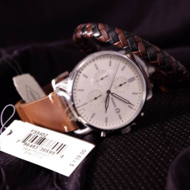 Original FS FS5402 Set Gelang. Jam Tangan Pria.