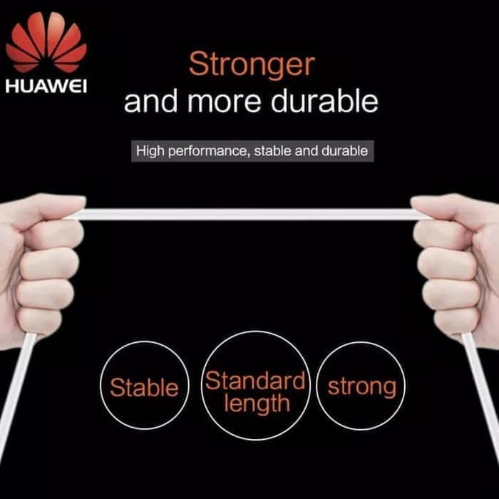 Kabel Data Huawei USB Type C 5A Super Charge Mate 20 Pro Original Ori - Putih