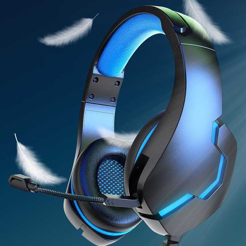 Gaming Headphone Headset Super Bass RGB LED with Mic