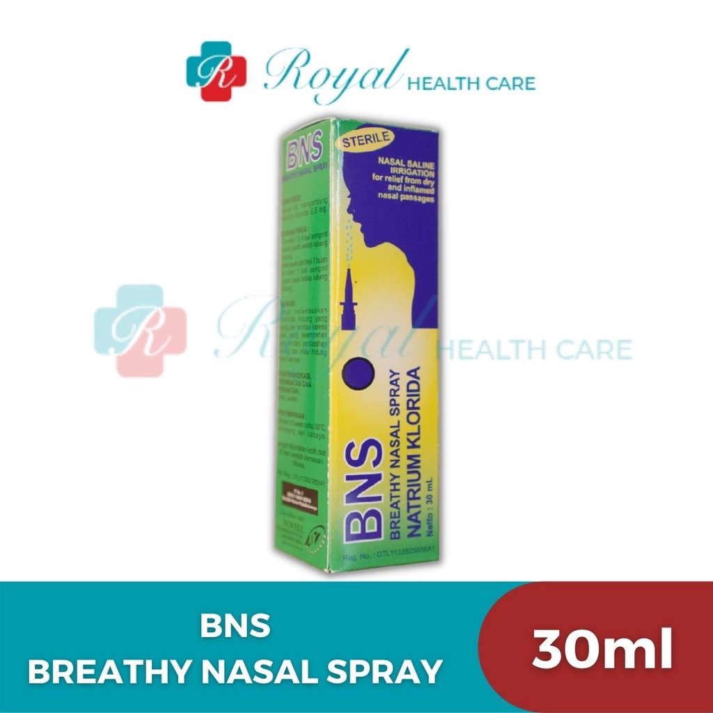 BNS Breathy Nasal Spray Natrium Klorida Steril 30m Spray hidung