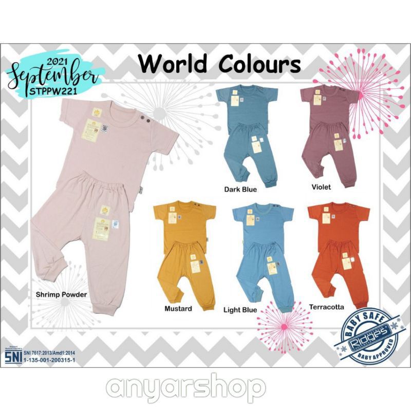 RIDGES WORLD COLOUR SERIES CPR BAJU PENDEK KANCING BAHU LENGAN PANJANG UKURAN S M L XL SNI HIGHT QUALITY