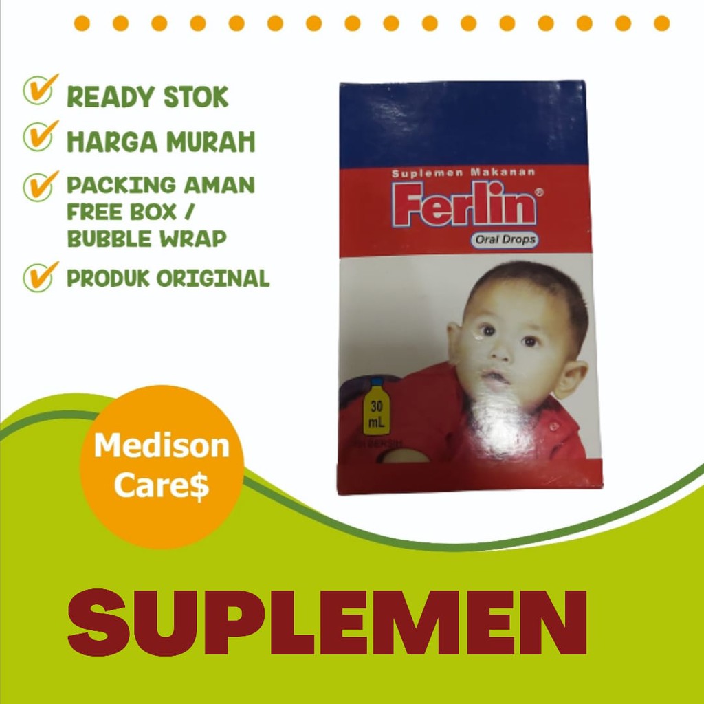 ferlin drops 30ml suplemen makanan