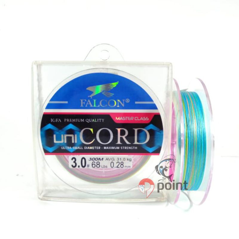 Senar PE Falcon Unicord X8 Multicolor 300m IGFA Class