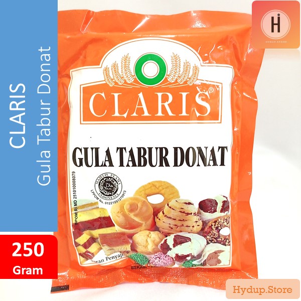 

Claris Gula Tabur Donat Kemasan Oren 250 Gr