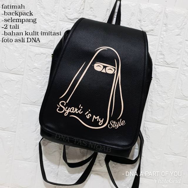 Tas ransel muslimah 3in1/ ransel niqab /ransel fatimah/ ransel wanita murah/ransel dewasa