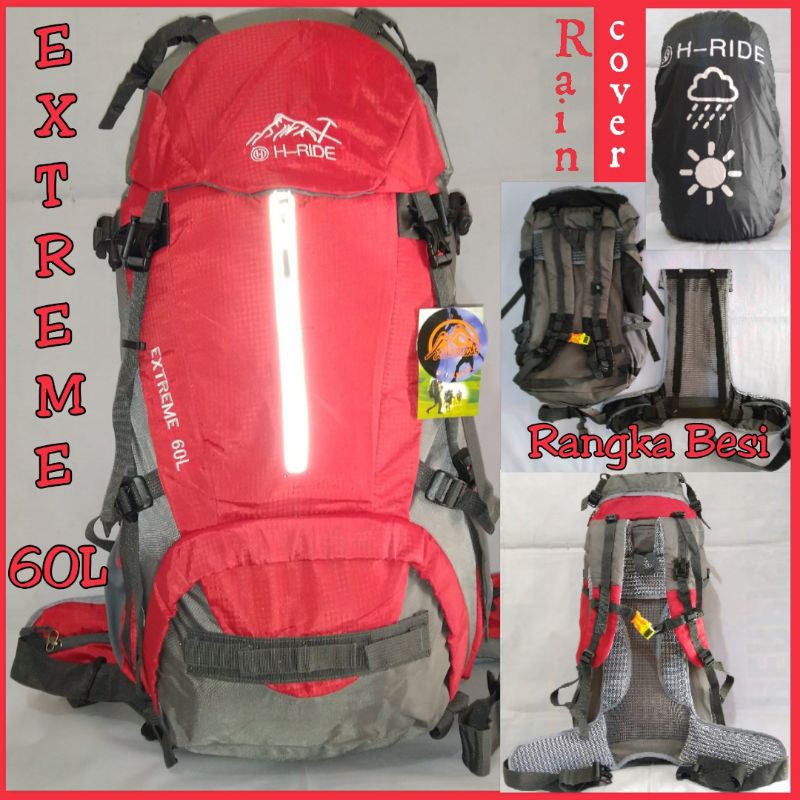 Tas Ransel Gunung Extreme 60 L. Carrier H-ride import